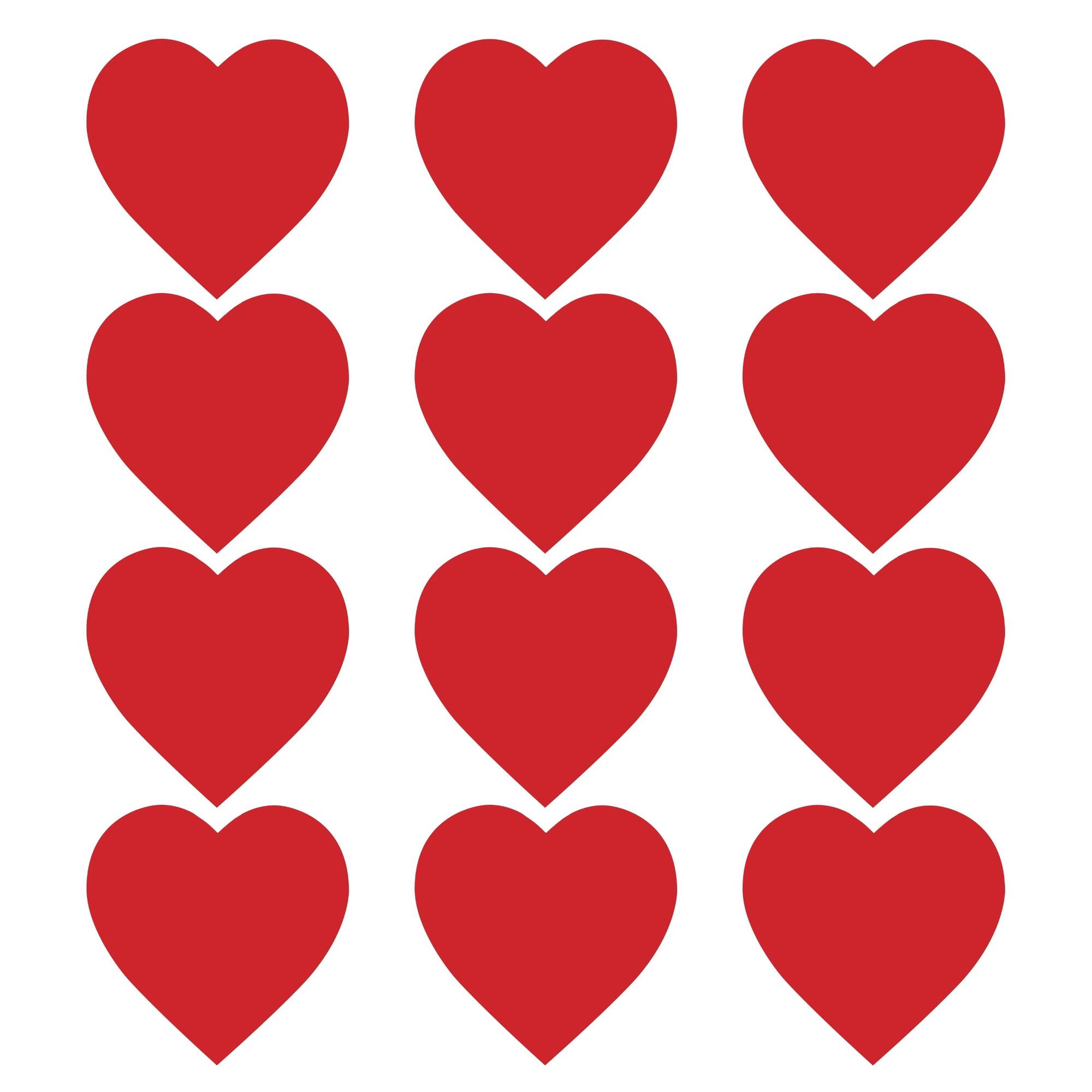 Beistle 8.5" Red Printed Heart Cutouts, 12ct.
